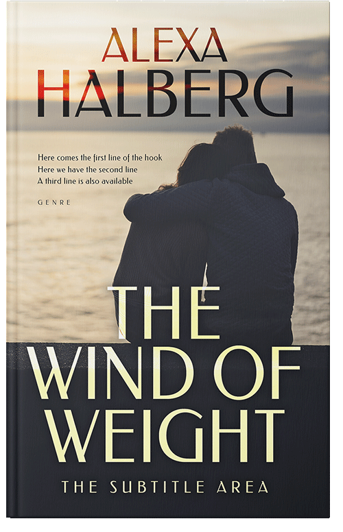 Front view of Premade Romance Book Cover - Double Spanish White