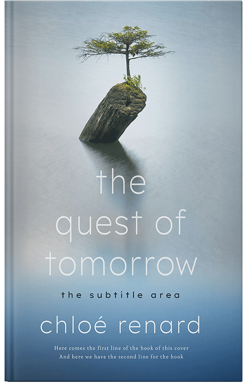 Front view of Premade Surreal Book Cover - Heather