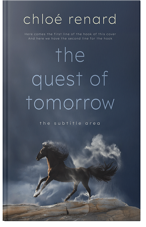 Front view of Oxford Blue #17117 - Premade Western Book Cover