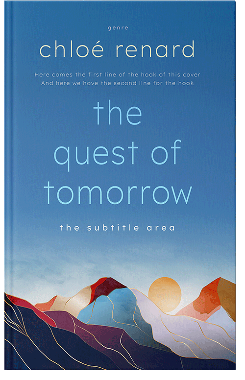 Front view of Premade Nature Book Cover - Astral