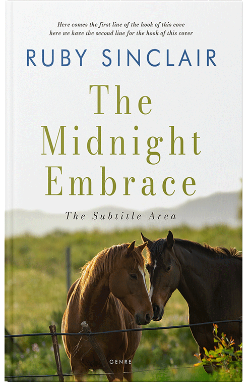 Front view of Premade Western Book Cover - Oil