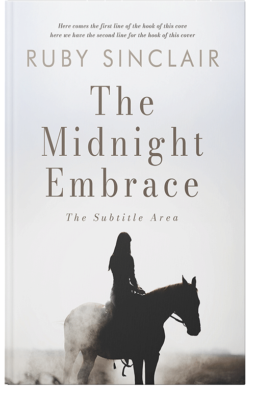 Front view of Premade Romance Book Cover - Black Haze