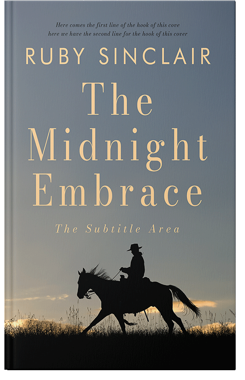 Front view of Premade Western Book Cover - Rolling Stone