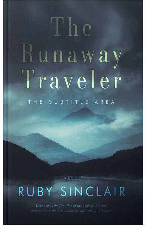 Front view of Premade Mystery & Thriller & Suspense Book Cover - Oxford Blue