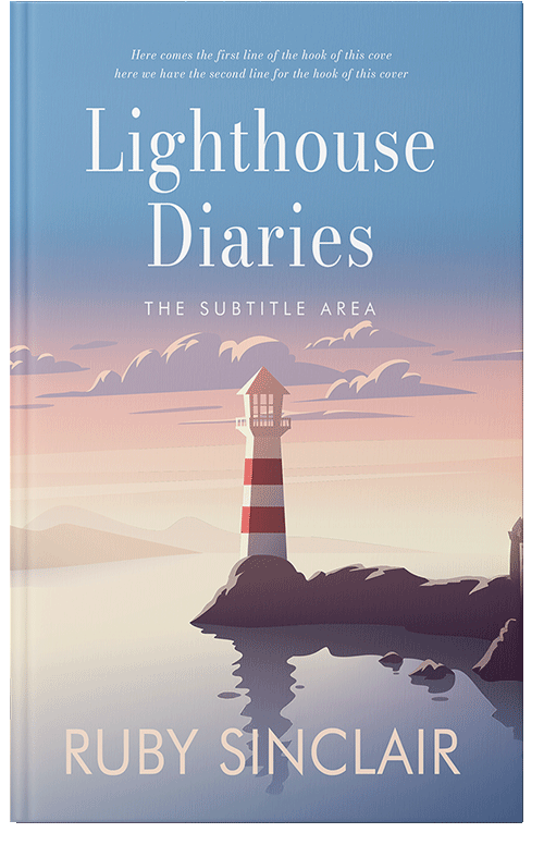 Front view of Premade Nature Book Cover - Pale Slate