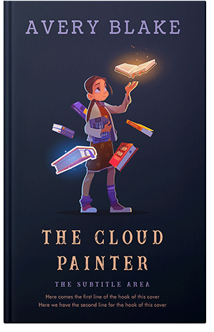 Pre Made Book Cover Ebony