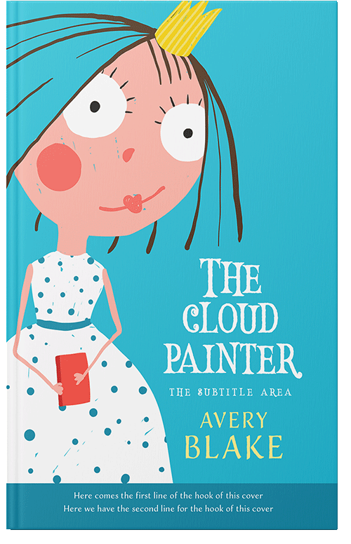 Front view of Premade Children's Book Cover - Scooter