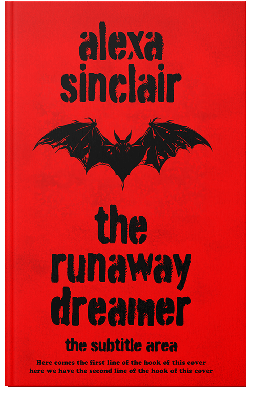 Front view of Premade Fantasy Book Cover - Asphalt