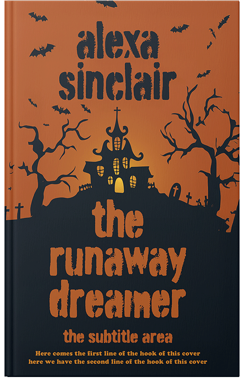 Front view of Premade Horror Book Cover - Piper