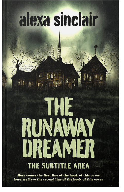 Front view of Premade Mystery & Thriller & Suspense Book Cover - Log Cabin