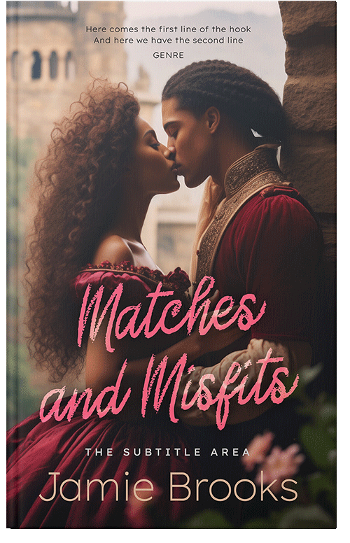 Front view of Premade Romance Book Cover - Cameo