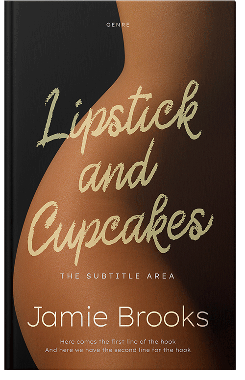 Front view of Premade Abstract Book Cover - Graphite