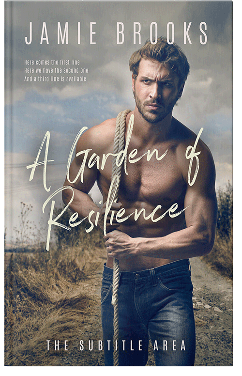 Front view of Premade Western Book Cover - Natural Gray