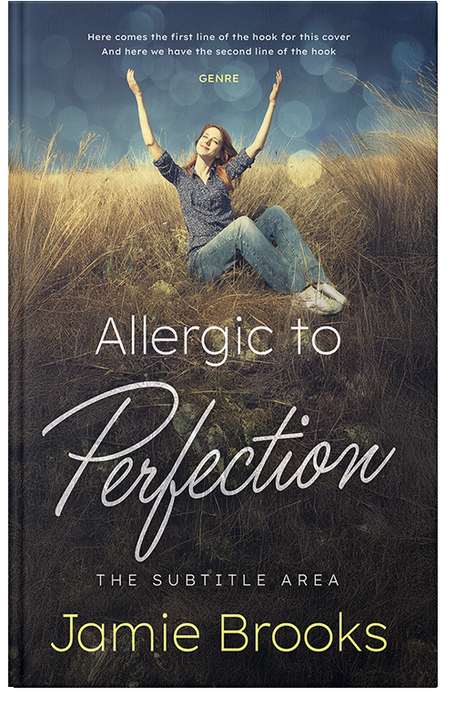 Front view of Premade Nature Book Cover - Shark