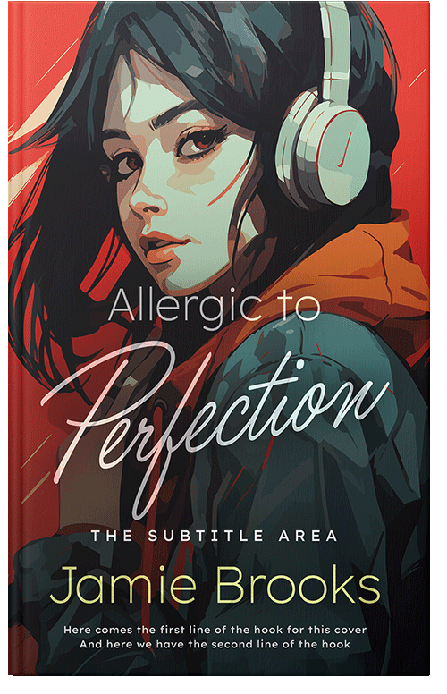 Front view of Premade Teen & Young Adult Book Cover - Old Rose