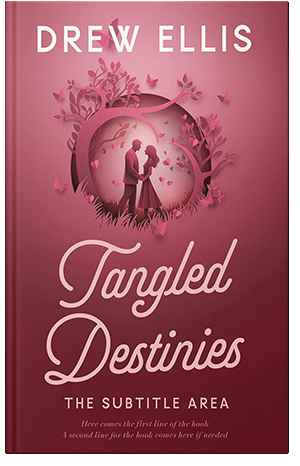 Pre Made Book Cover Solid Pink