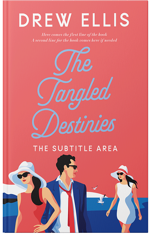 Front view of Premade Romance Book Cover - Carnation