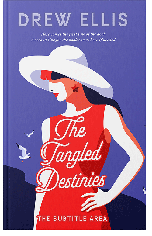 Front view of Premade Romance Book Cover - Burnt Sienna