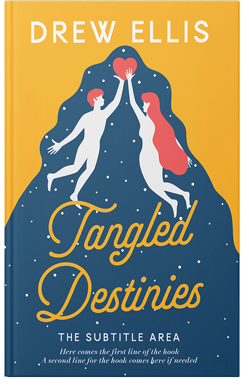 Front view of Premade Romance Book Cover - Blumine