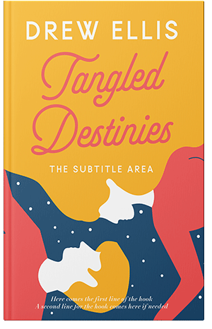 Premade Book Cover Lightning Yellow