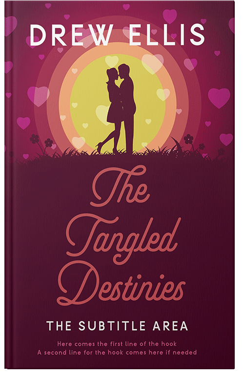 Front view of Premade Romance Book Cover - Mulberry Wood