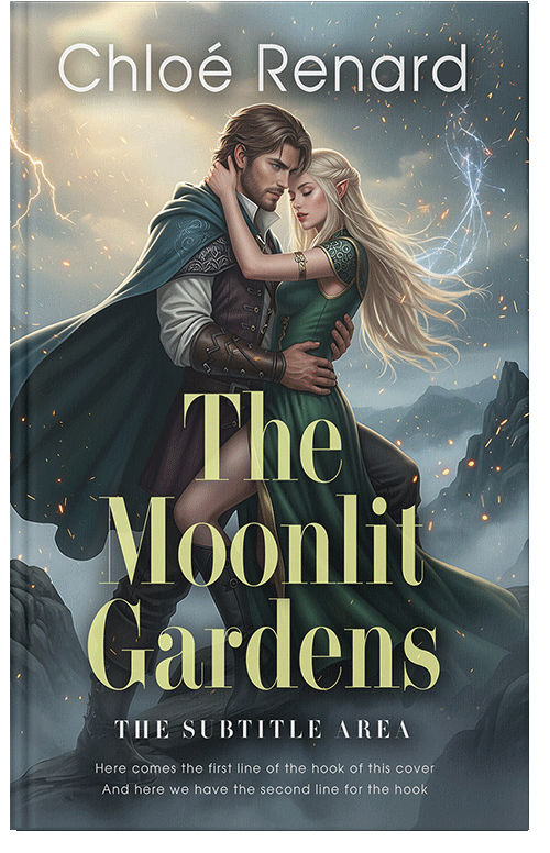 Front view of Premade Romance Book Cover - Outer Space