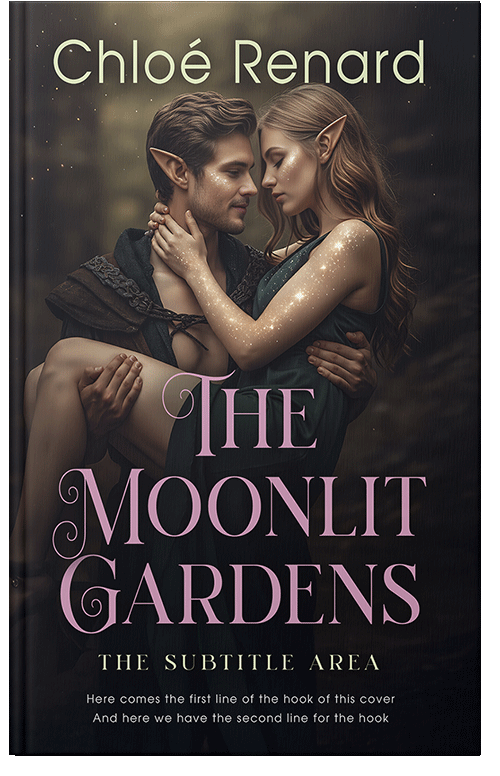 Front view of Premade Romance Book Cover - Cod Gray