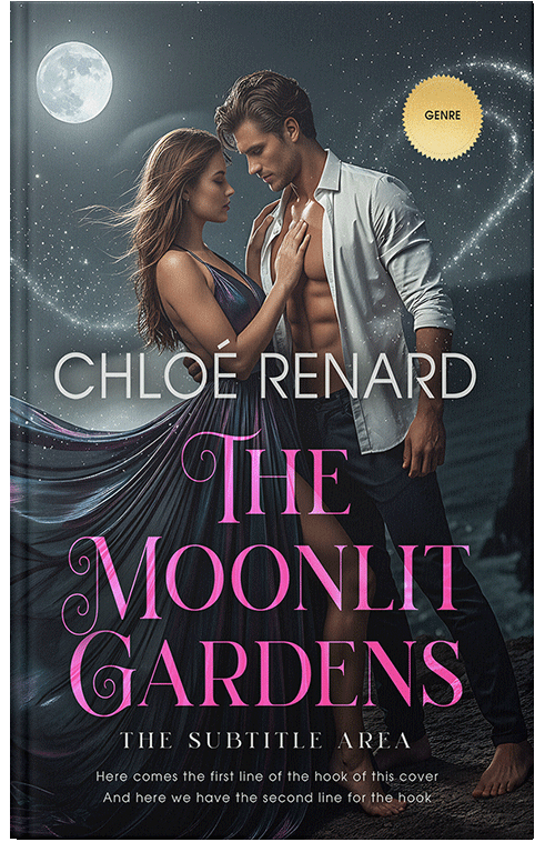 Front view of Premade Romance Book Cover - Shark