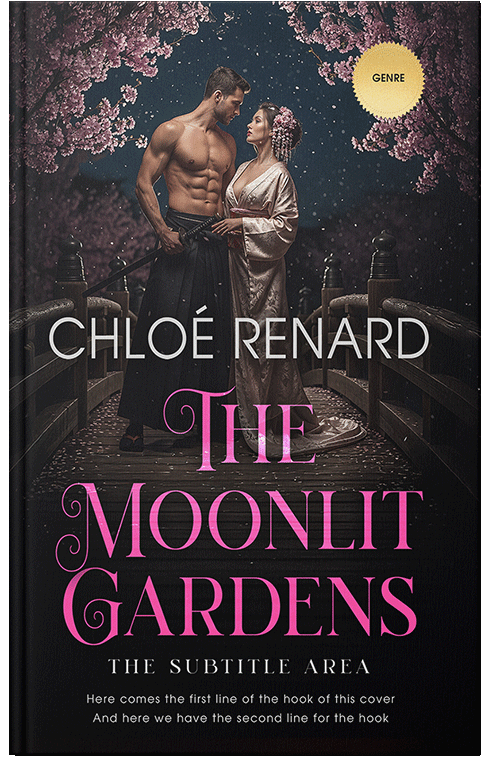 Front view of Premade Romance Book Cover - Woodsmoke