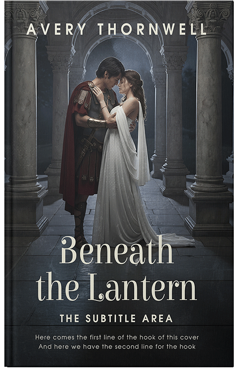 Front view of Premade Historical Book Cover - Shark