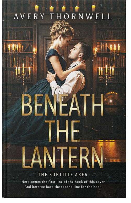 Front view of Premade Historical Book Cover - Tan