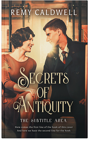 Premade Book Cover Gold Sand