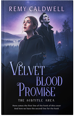 Premade Book Cover Cold Purple