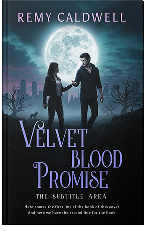 Premade Book Cover Periwinkle Gray