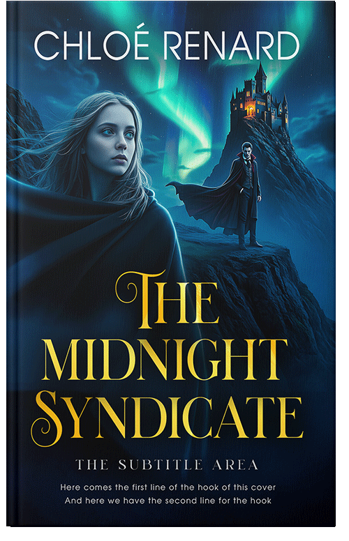 Front view of Premade Fantasy Book Cover - Black Pearl