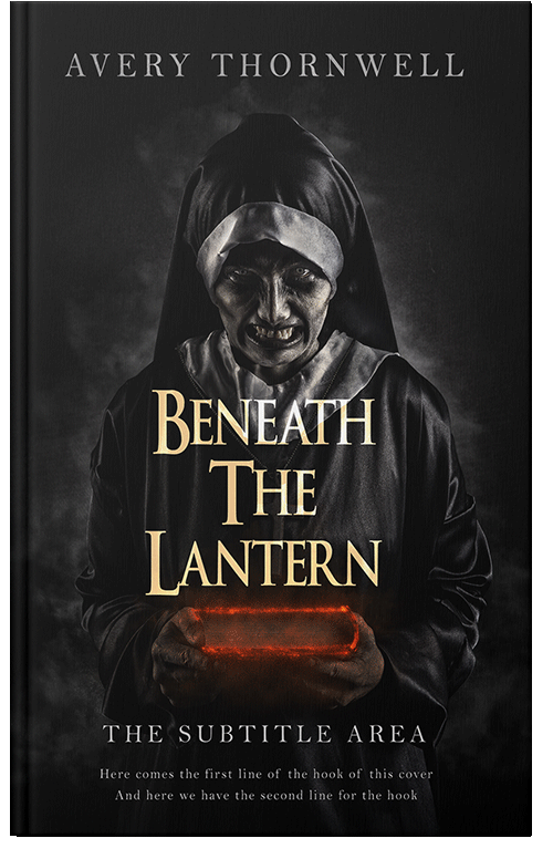 Front view of Premade Horror Book Cover - Cod Gray