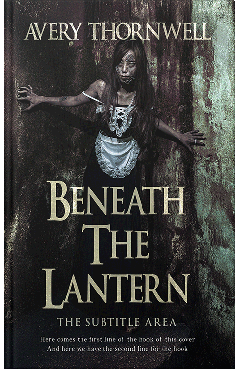 Front view of Premade Horror Book Cover - Cod Gray