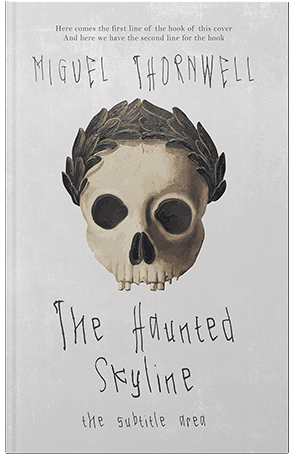 Premade Book Cover Quill Gray