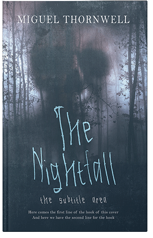 Premade Book Cover Pickled Bluewood