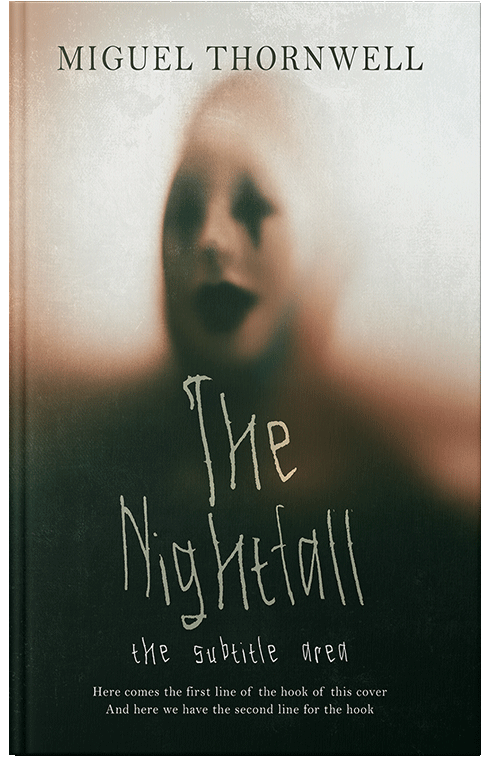 Front view of Premade Horror Book Cover - Green Kelp