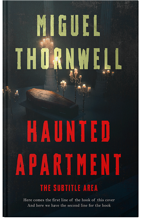 Front view of Premade Mystery & Thriller & Suspense Book Cover - Raw Sienna