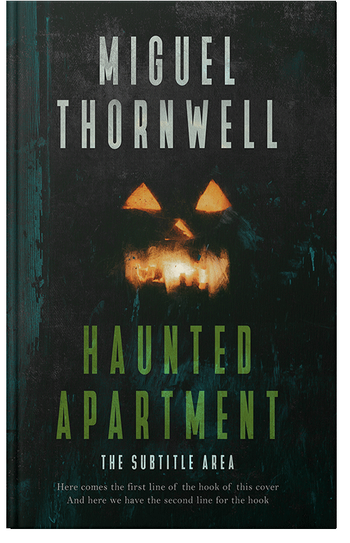 Front view of Premade Mystery & Thriller & Suspense Book Cover - Racing Green