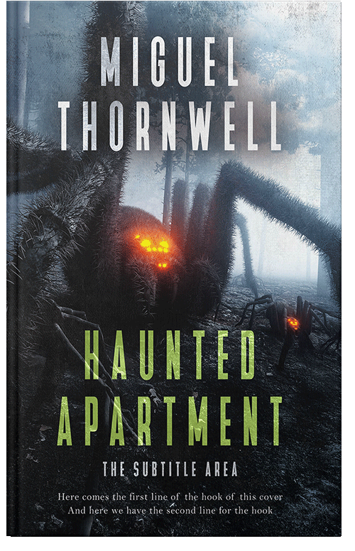 Front view of Premade Horror Book Cover - Clay Ash