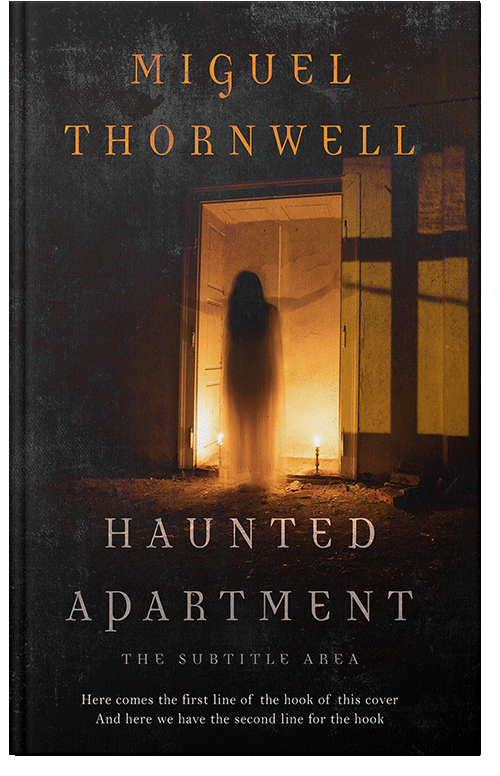 Front view of Premade Horror Book Cover - Copper