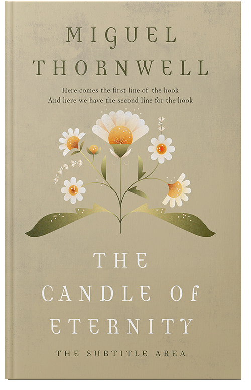 Front view of Premade Nature Book Cover - Rodeo Dust