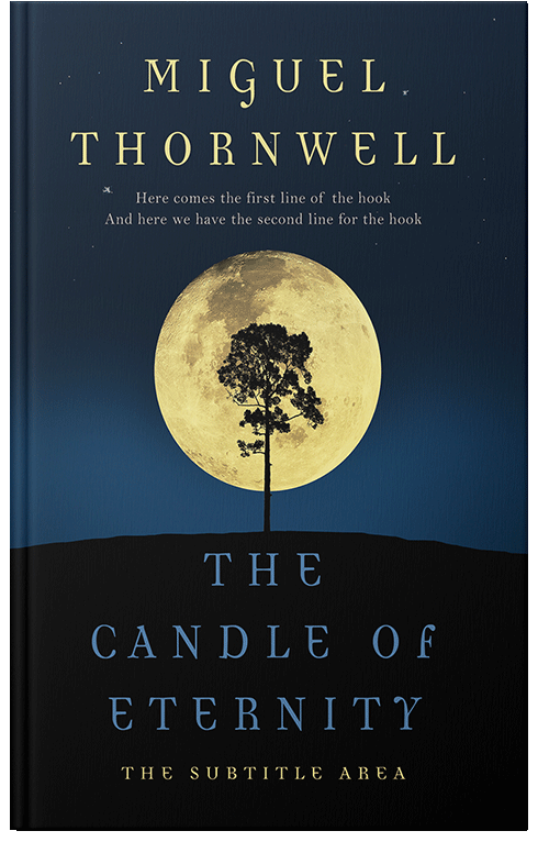 Front view of Premade Fantasy Book Cover - Black Pearl