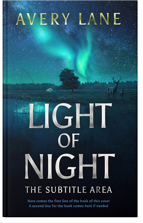 Front view of Premade Literary Fiction Book Cover - Black Pearl