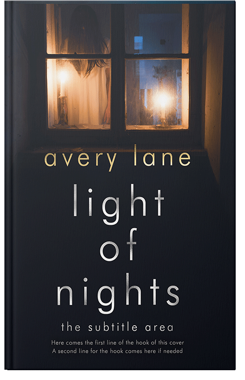 Front view of Premade Mystery & Thriller & Suspense Book Cover - Woodsmoke