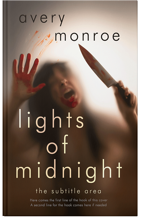 Front view of Premade Mystery & Thriller & Suspense Book Cover - Metallic Bronze