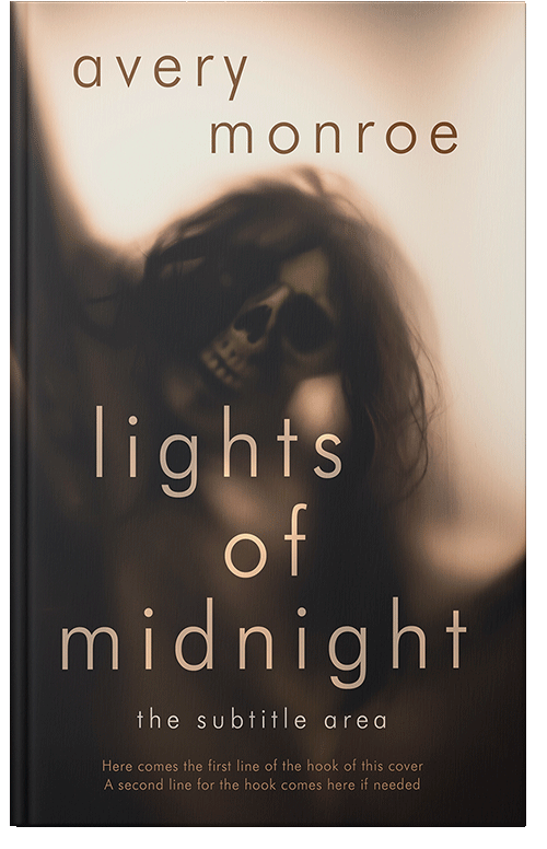 Front view of Premade Horror Book Cover - Stark White